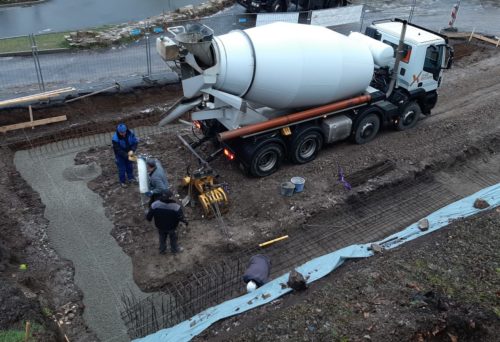 Fundament gießen 28.01.2021